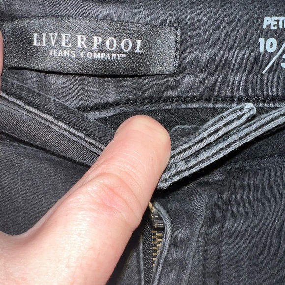 Liverpool Sadie Straight Leg Black Denim Jeans - Picture 3 of 6